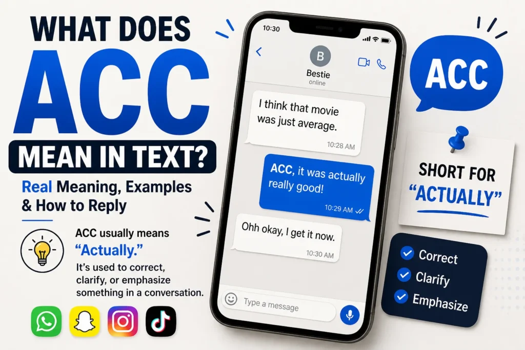 What Does ACC Mean in Text? Examples & Usage