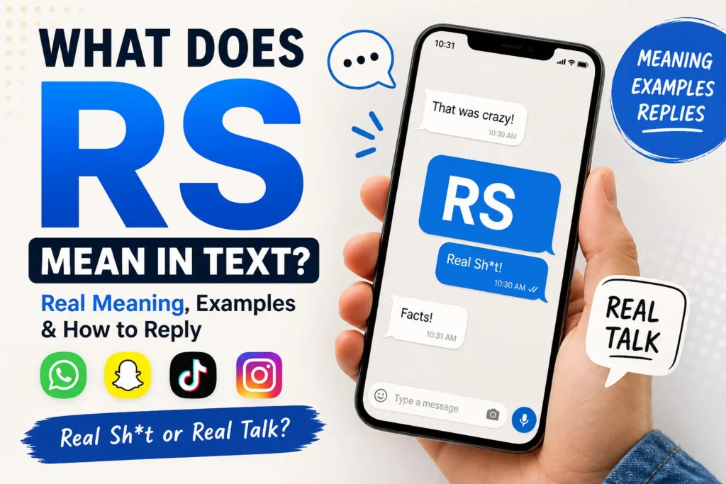What Does RS Mean in Text? Examples & Replies