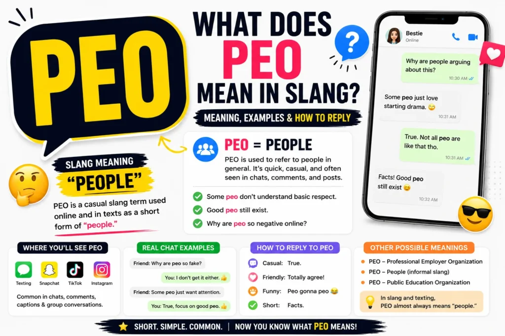 PEO Meaning Slang: The Surprising Text Meaning Explained