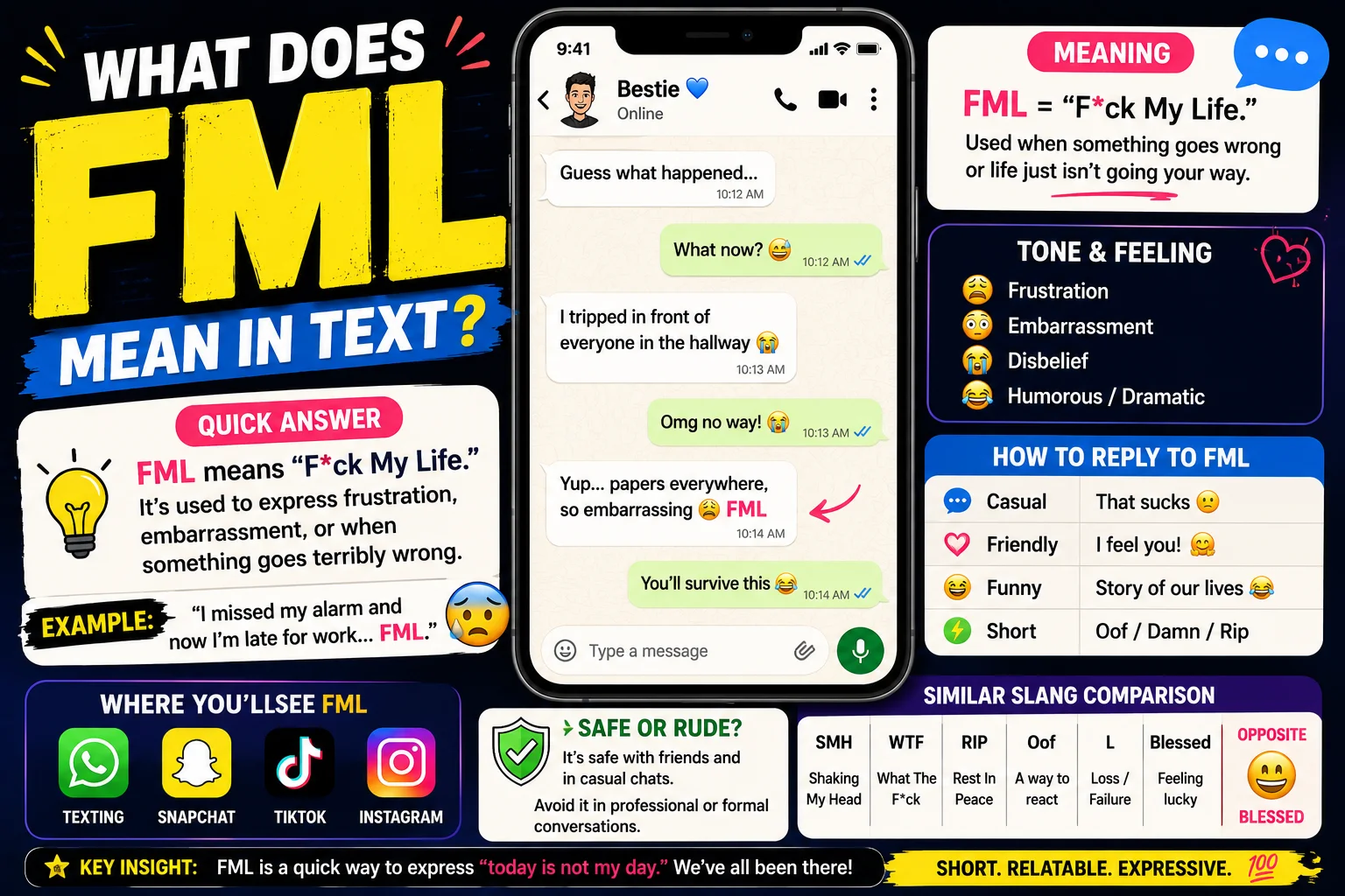 Fml Blog What Does FML Mean in Text? Real Meaning + Examples