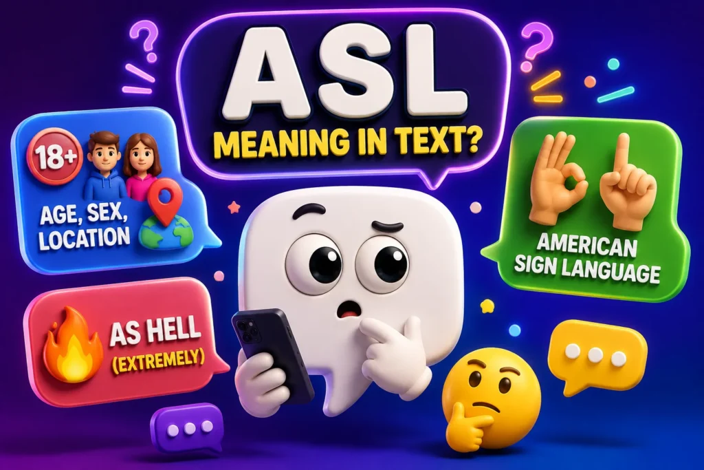 ASL Meaning Texting: What Does ASL Mean?