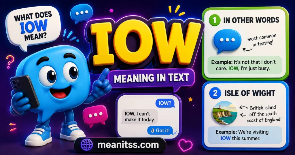 IOW Meaning: The Text Abbreviation You Might Miss