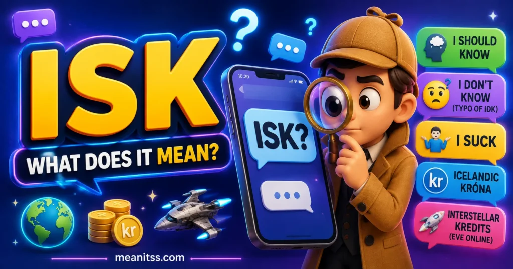 what does isk mean: Why Does Everyone Type This 3-Letter Code?