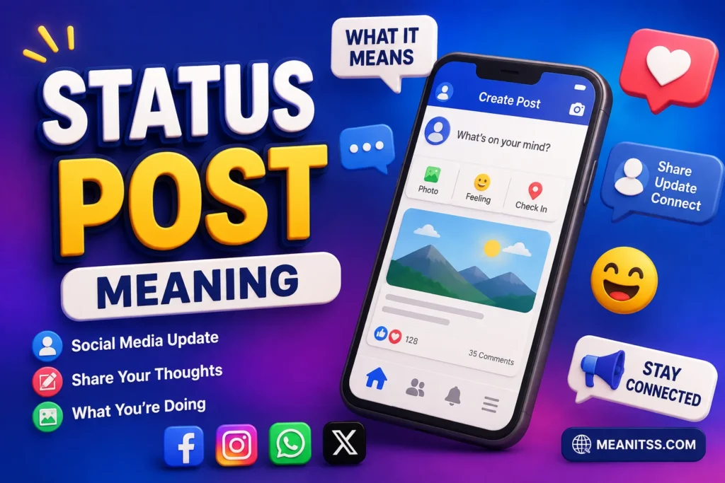 Status Post Meaning: What It Means on Social Media